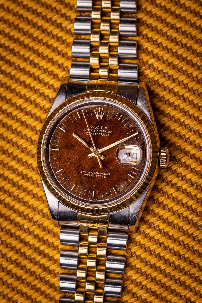1993 Rolex Datejust "Wood Dial" Ref. 16233 Serial S477101