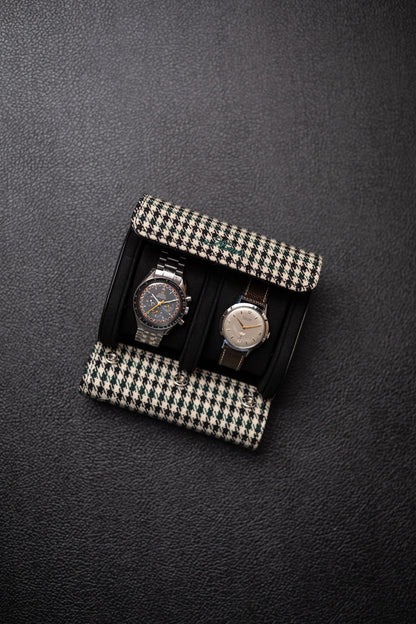 KRUK Green Pepita w/ Black 2-Watch Case