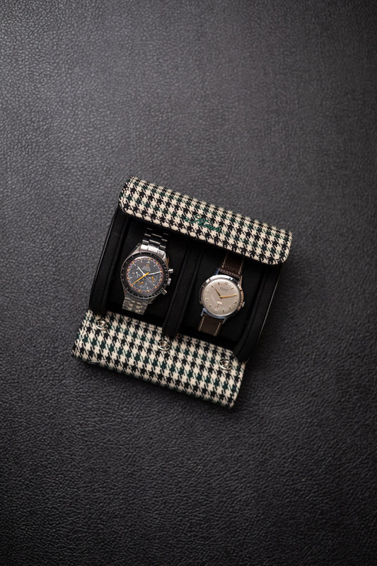 KRUK Green Pepita w/ Black 2-Watch Case