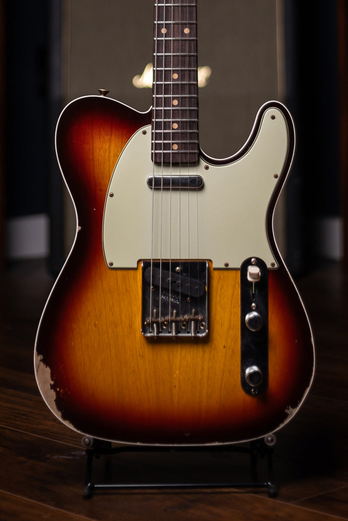 Fender Custom Shop Limited 1960 Telecaster Custom Relic Electric Guitar - Chocolate 3-Color Sunburst