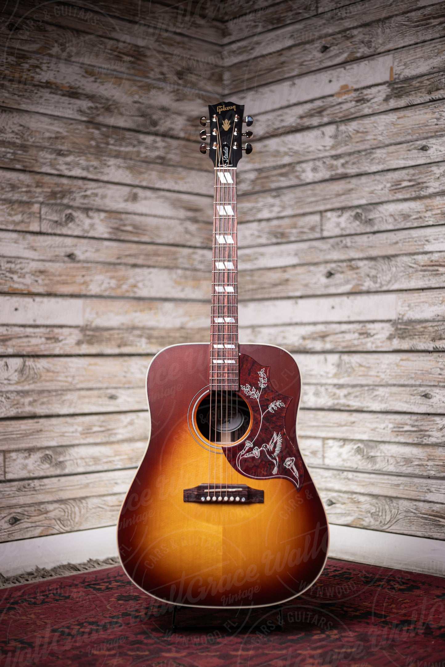 Gibson Hummingbird Studio Rosewood Acoustic Guitar - Satin Rosewood Burst