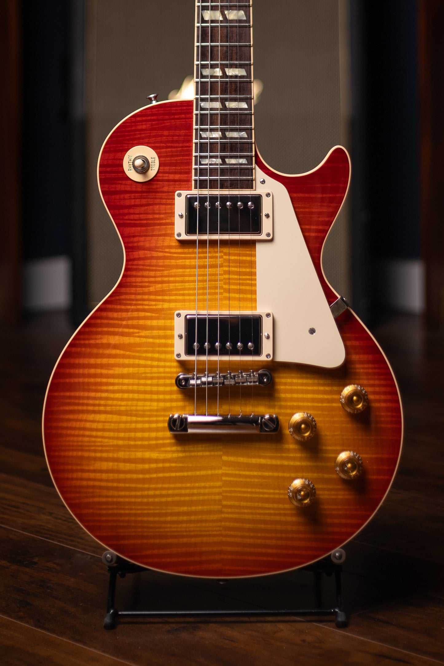 2014 Gibson Custom Shop Les Paul Long Scale Electric Guitar - Cherry Sunburst