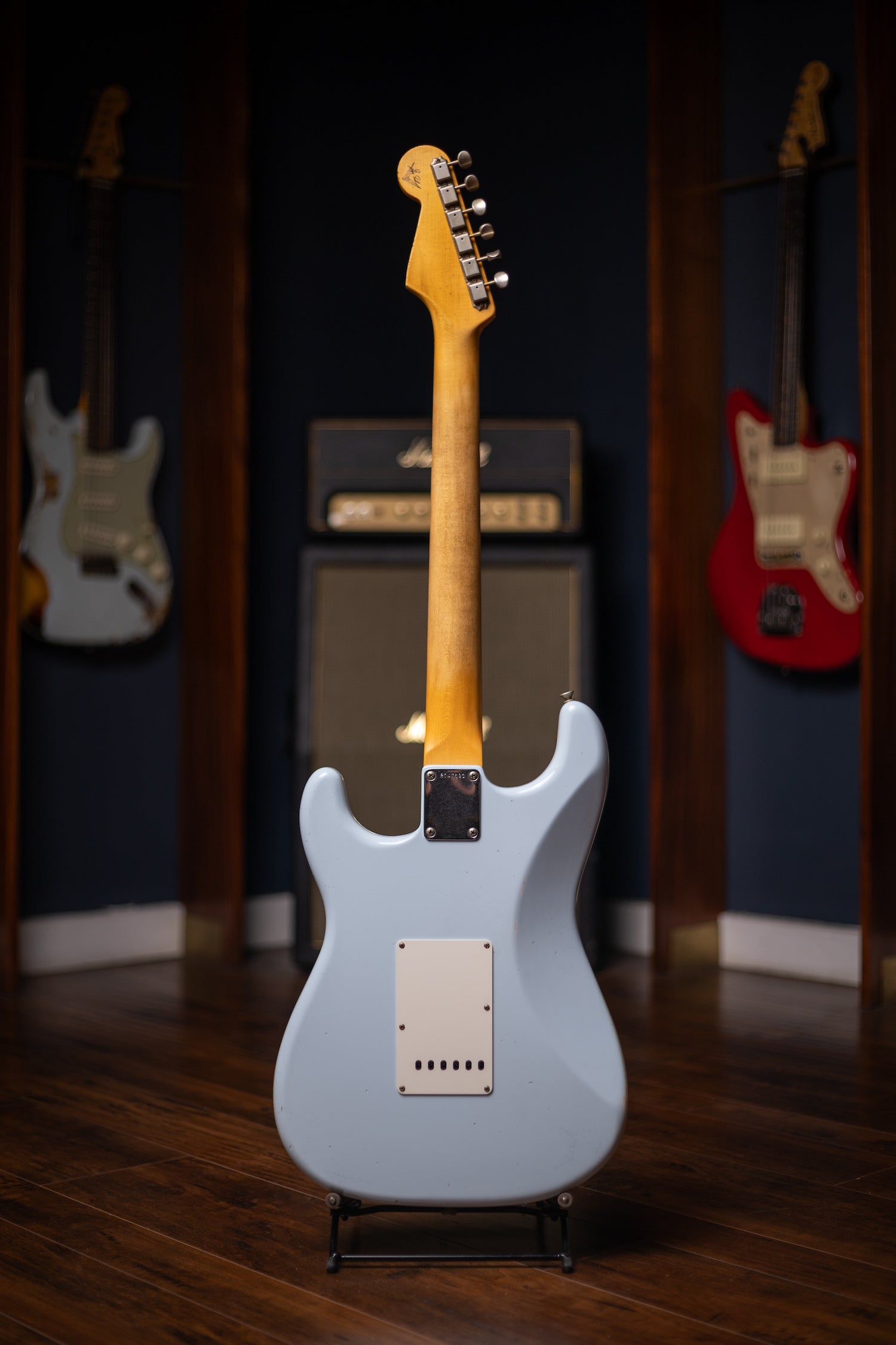 Fender Masterbuilt Greg Fessler '62 Stratocaster® Journeyman Relic® Electric Guitar  - Pale Sonic Blue 