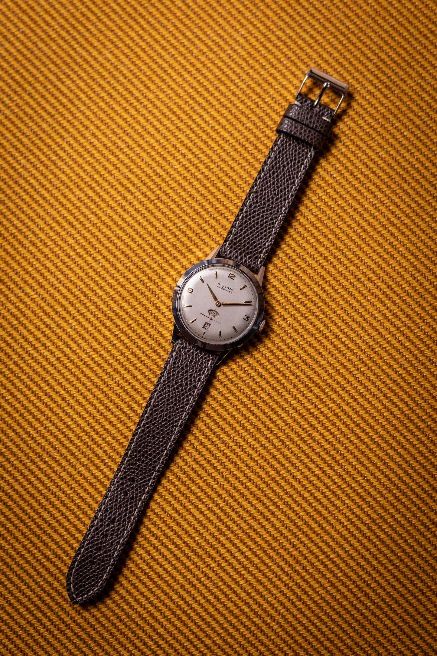 Circa 1960s - 1970s Movado Automatic Calendar in Stainless Steel Ref. 38533
