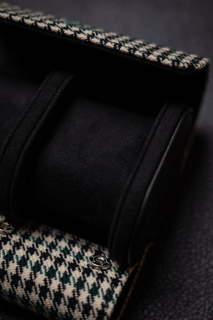 KRUK Green Pepita w/ Black 2-Watch Case