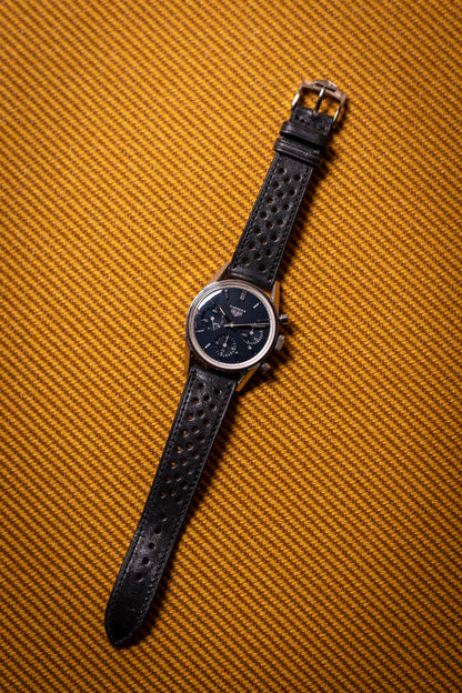 Circa 1960s Heuer Carrera Stainless Steel Wristwatch Ref. 2447N