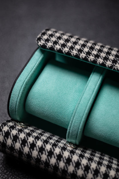 KRUK Black/ White with Tiffany Blue 3- Watch Case