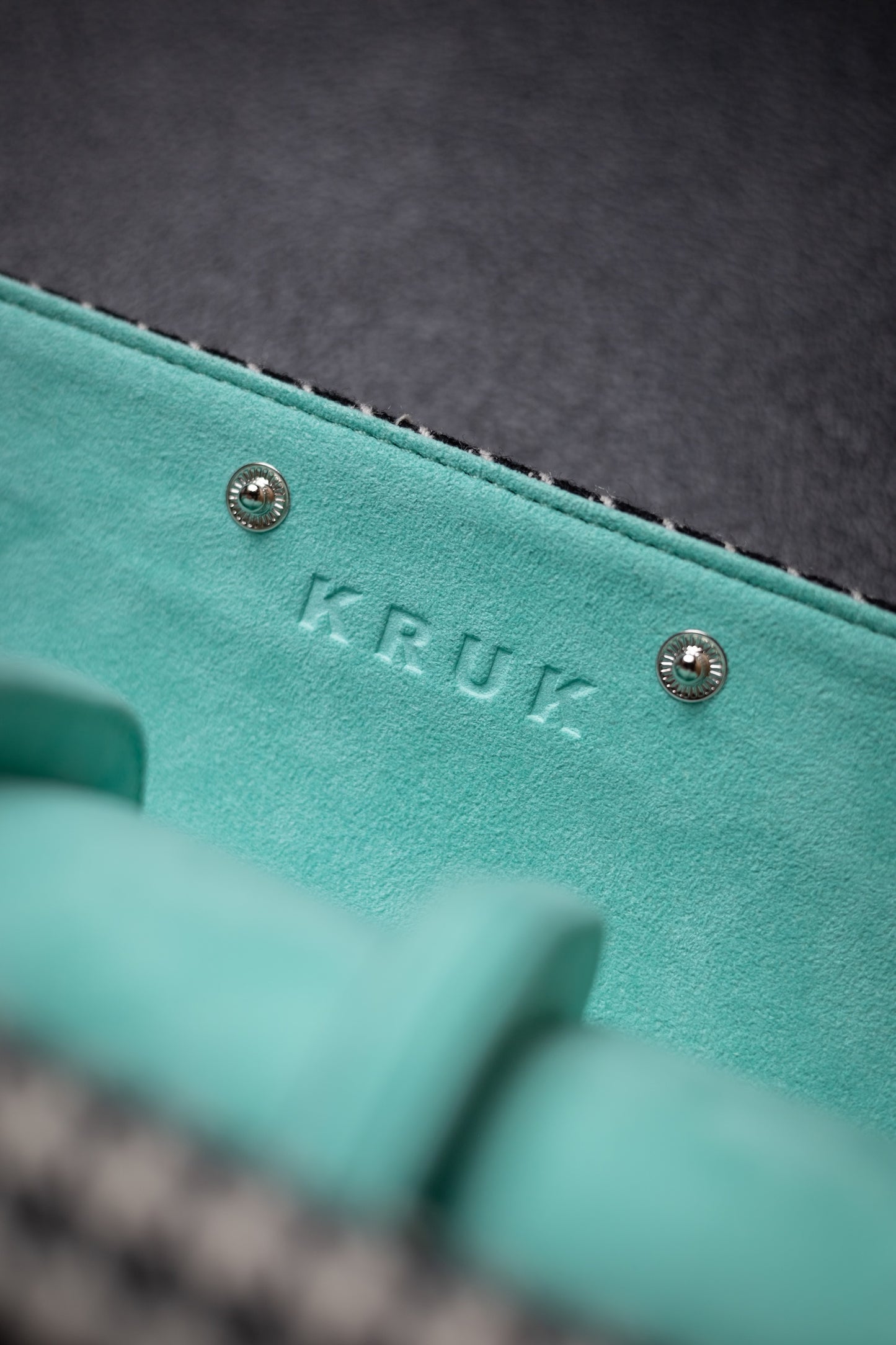 KRUK Black/ White with Tiffany Blue 3- Watch Case