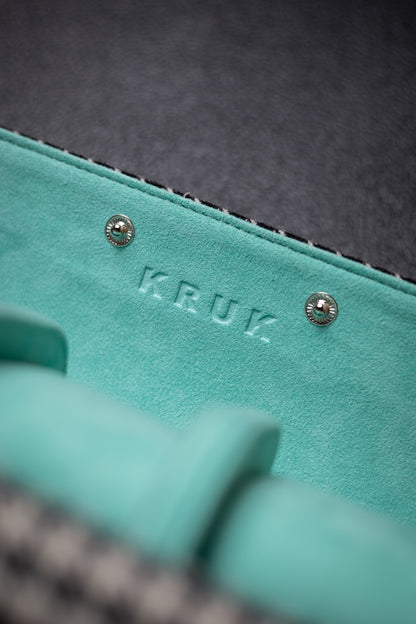 KRUK Black/ White with Tiffany Blue 3- Watch Case