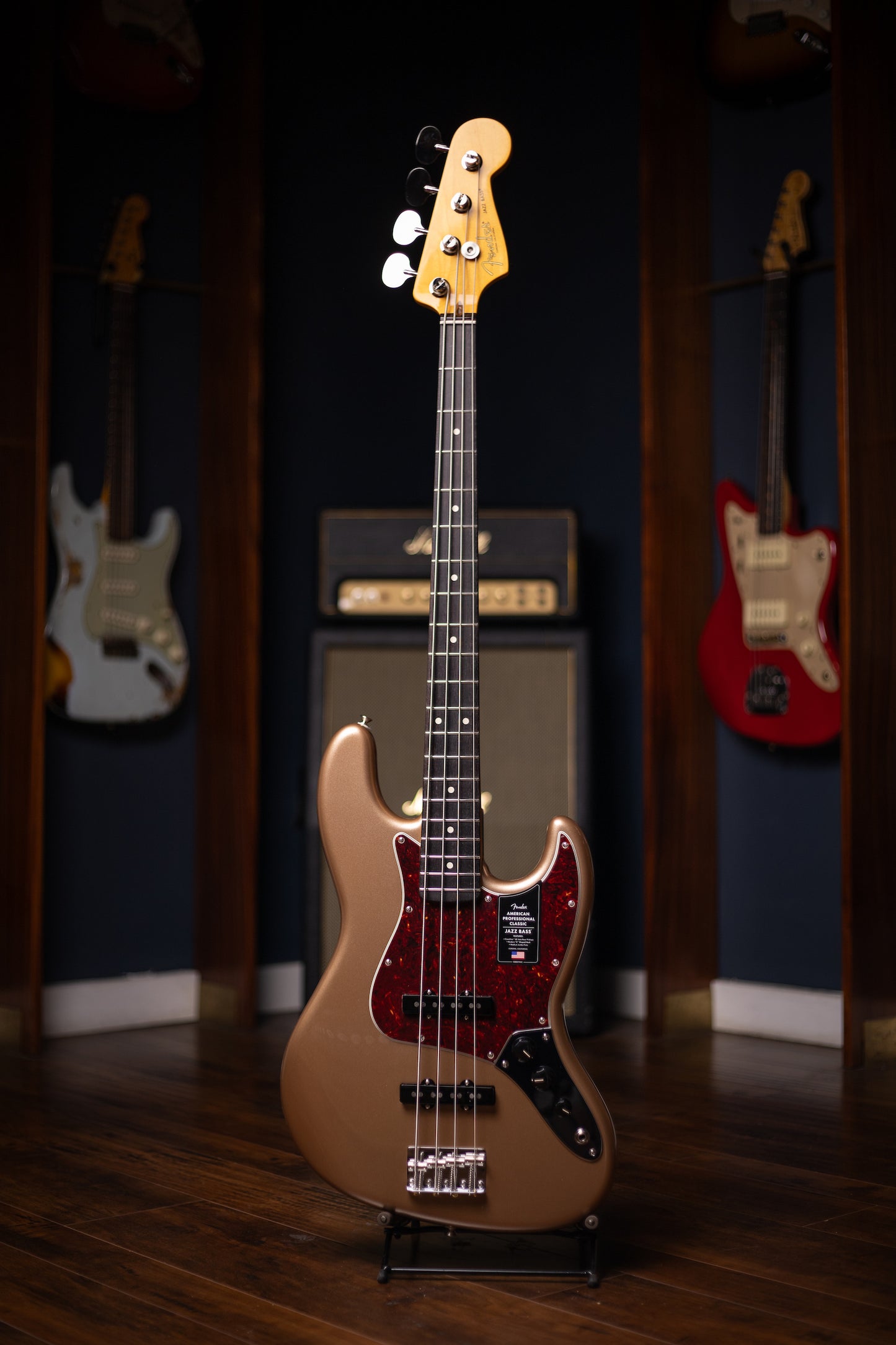 Fender American Professional Classic Jazz Bass - Faded Firemist Gold