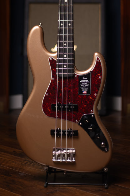 Fender American Professional Classic Jazz Bass - Faded Firemist Gold