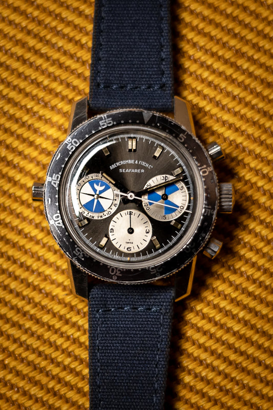 1960's Heuer Seafarer for Abercrombie & Fitch Stainless Steel Ref. 2446ST