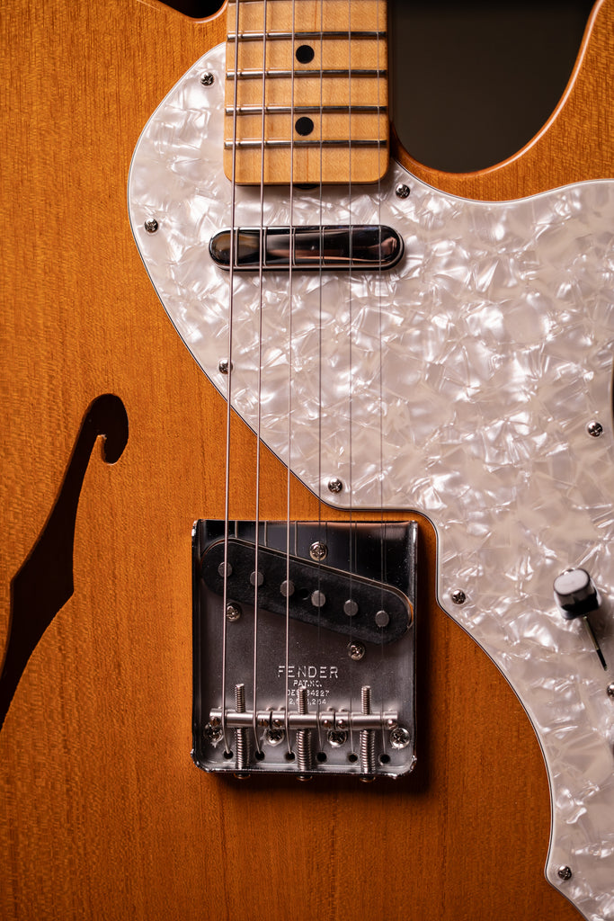 Fender Custom Shop Vintage Custom 1968 Telecaster Thinline Electric Guitar- Natural