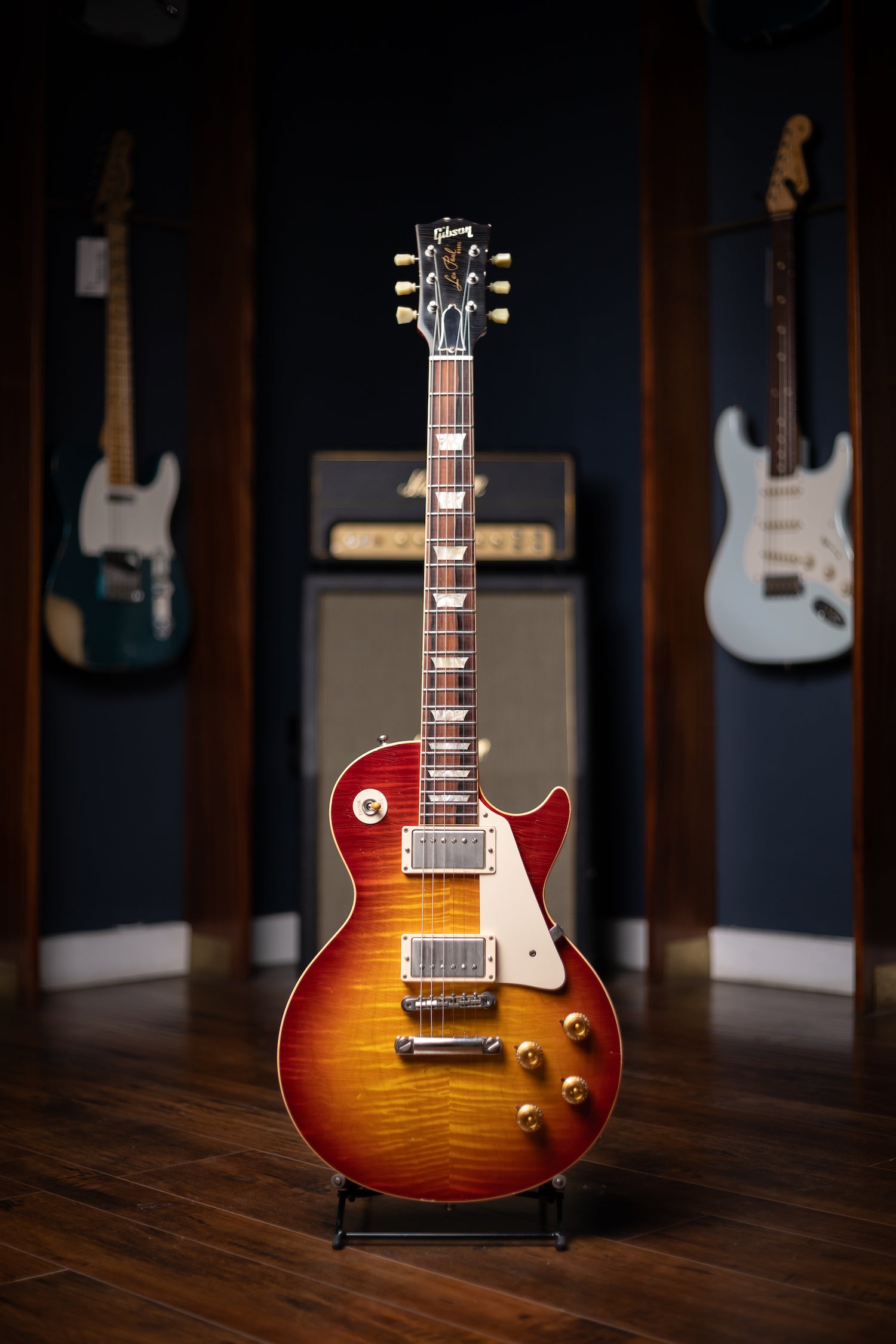 2008 Gibson Custom Shop 50th Anniversary 1958 Les Paul Flame Top Reissue Murphy Aged - Cherry Sunburst