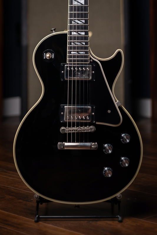 2010 Gibson Custom Shop 1968 Les Paul Custom Electric Guitar (50th Anniversary Seymour Duncan Pickups Installed) - Ebony