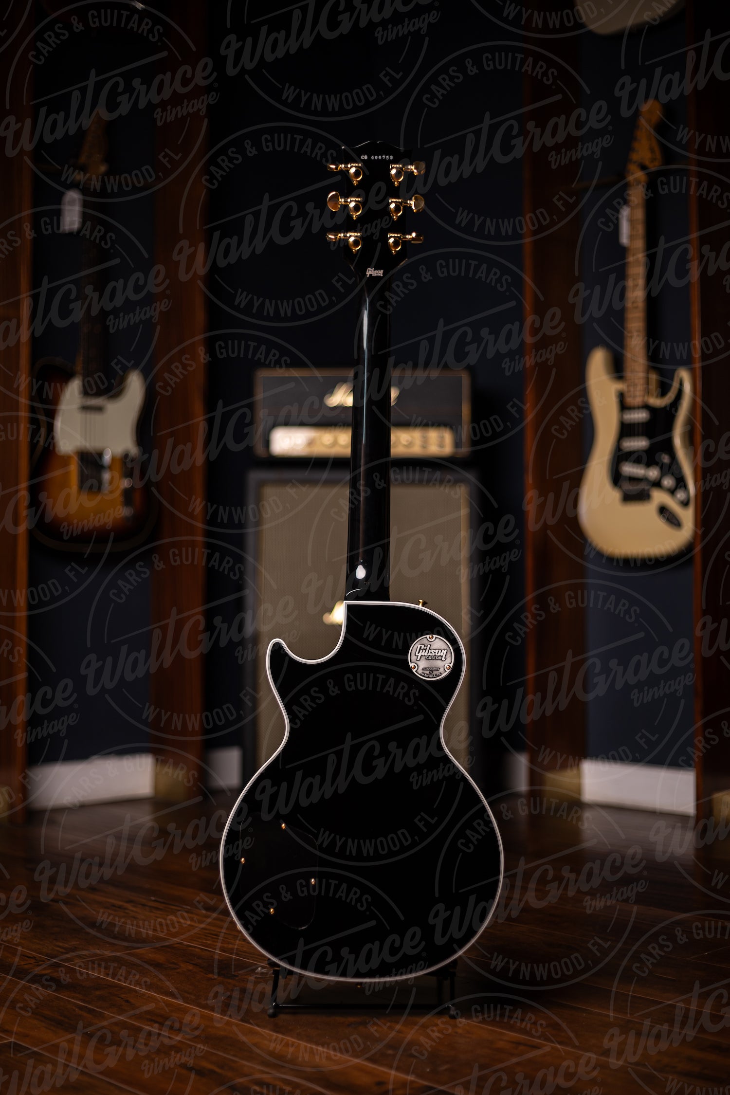 Gibson Custom Shop Les Paul Custom Electric Guitar - Ebony