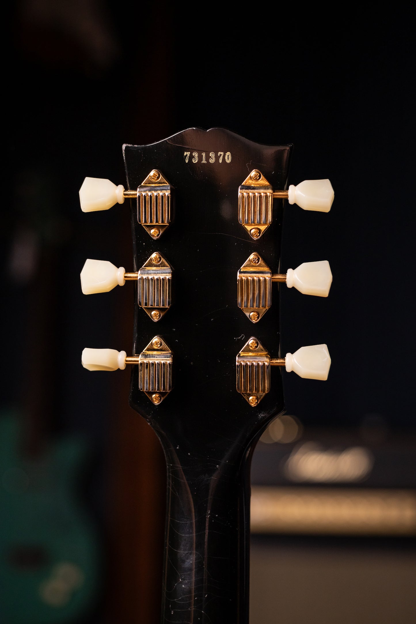 Used 2023 Gibson Custom Shop Murphy Lab 1957 Les Paul Custom Reissue 3-Pickup Bigsby Light Aged Electric Guitar - Ebony