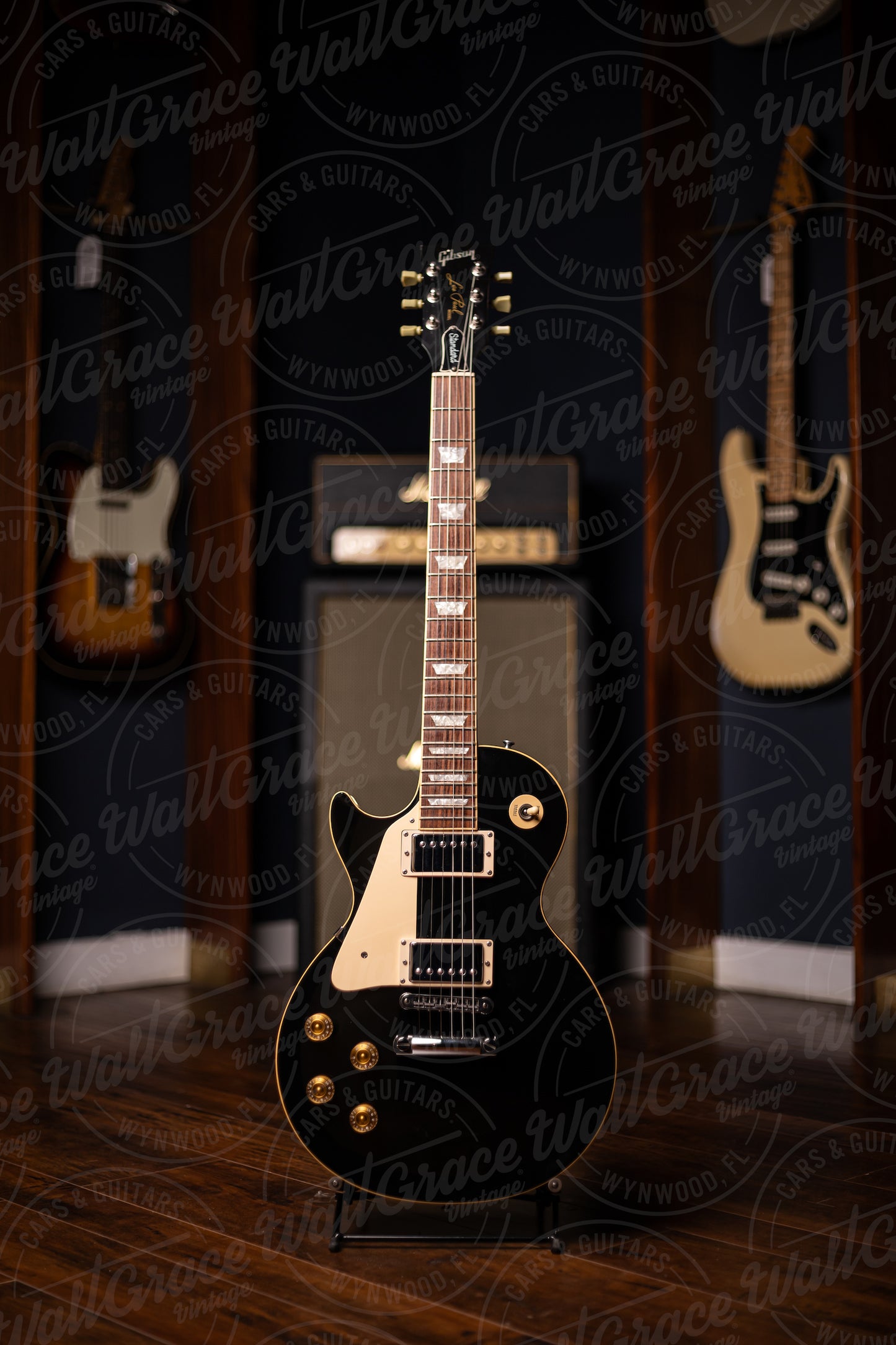 1995 Gibson Les Paul Standard Left Handed Electric Guitar - Ebony