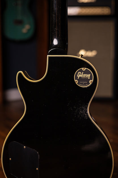 Used 2023 Gibson Custom Shop Murphy Lab 1957 Les Paul Custom Reissue 3-Pickup Bigsby Light Aged Electric Guitar - Ebony