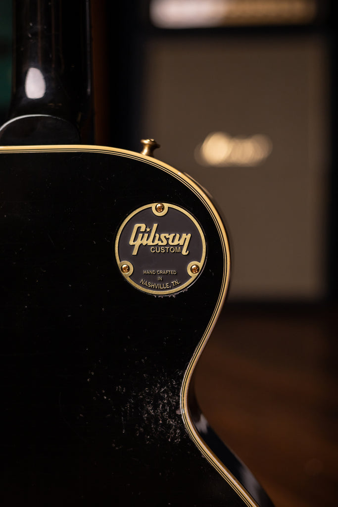 Gibson Custom Shop Murphy Lab 1957 Les Paul Custom Reissue 3-Pickup Bigsby Light Aged Electric Guitar - Ebony
