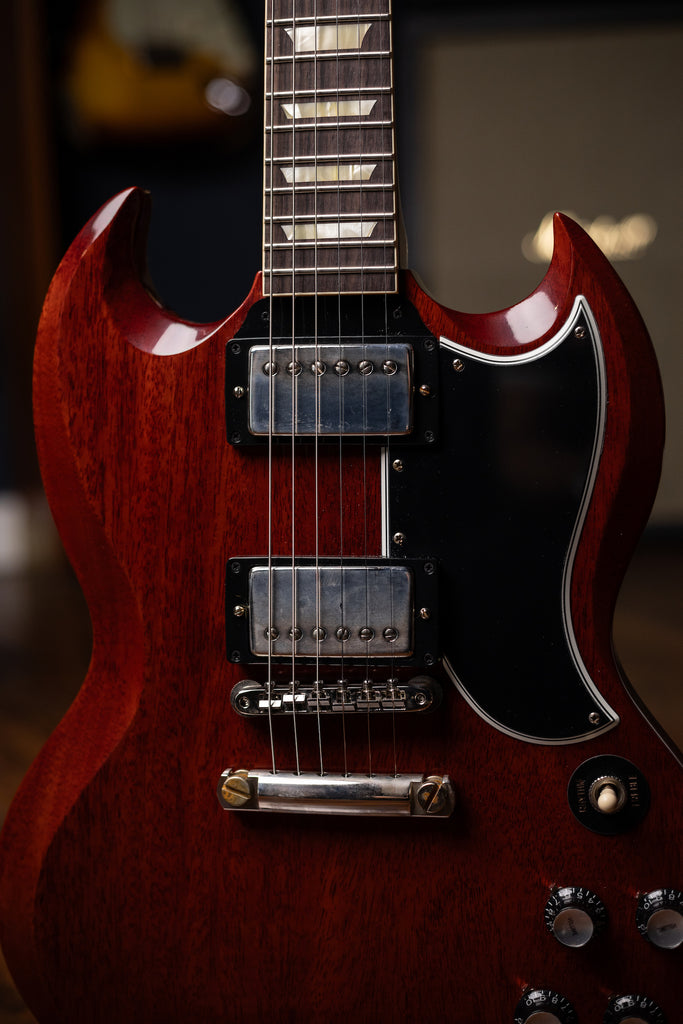 Gibson Custom Shop 1961 Les Paul SG Standard Reissue Stop Bar Electric Guitar - Cherry Red