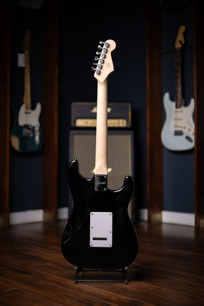 Fender Squier Sonic Stratocaster Left-Handed White Pickguard - Black