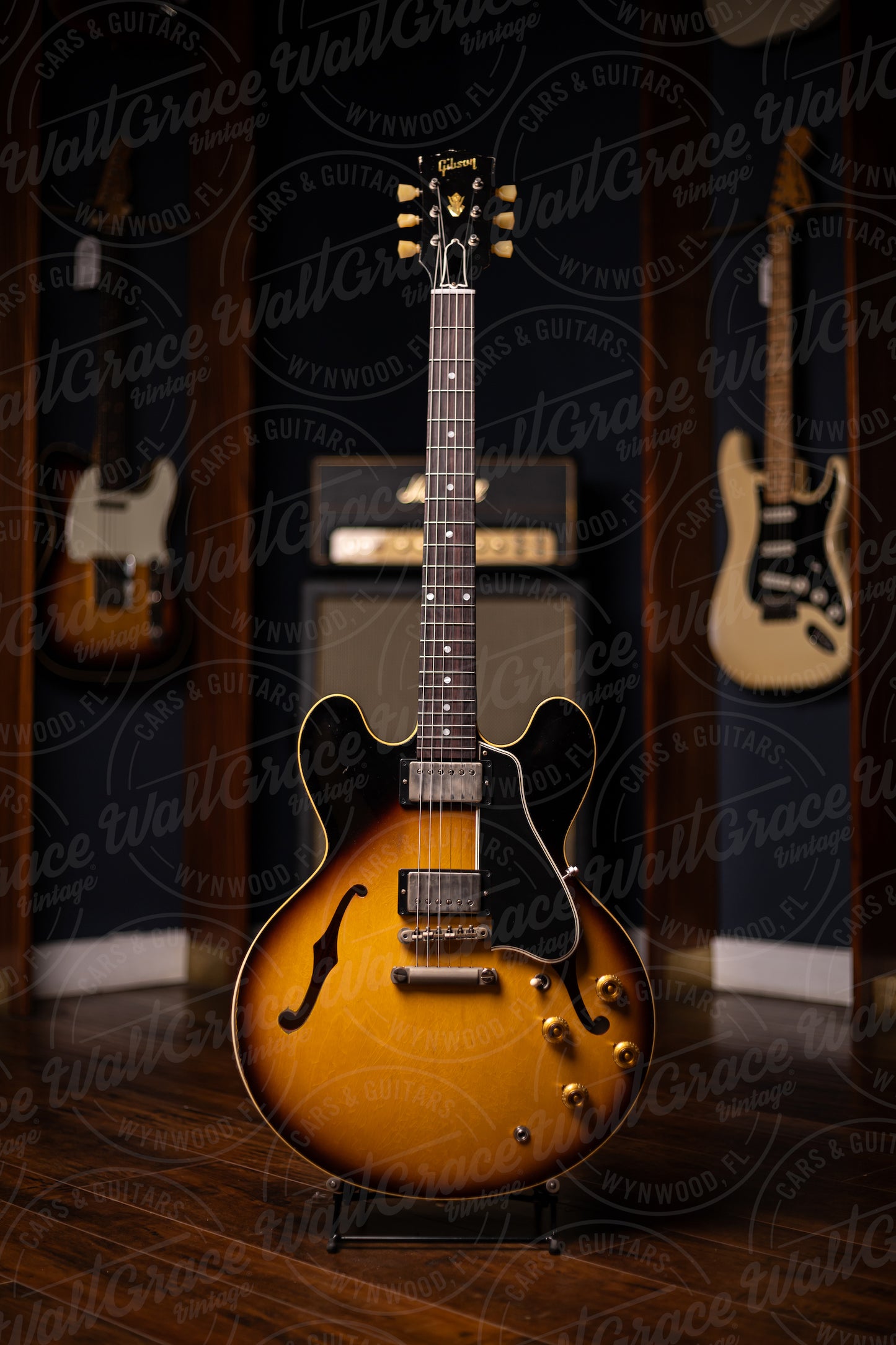 Gibson Custom Shop Murphy Lab 1958 ES-335 Heavy Aged Reissue Electric Guitar - Faded Tobacco Burst