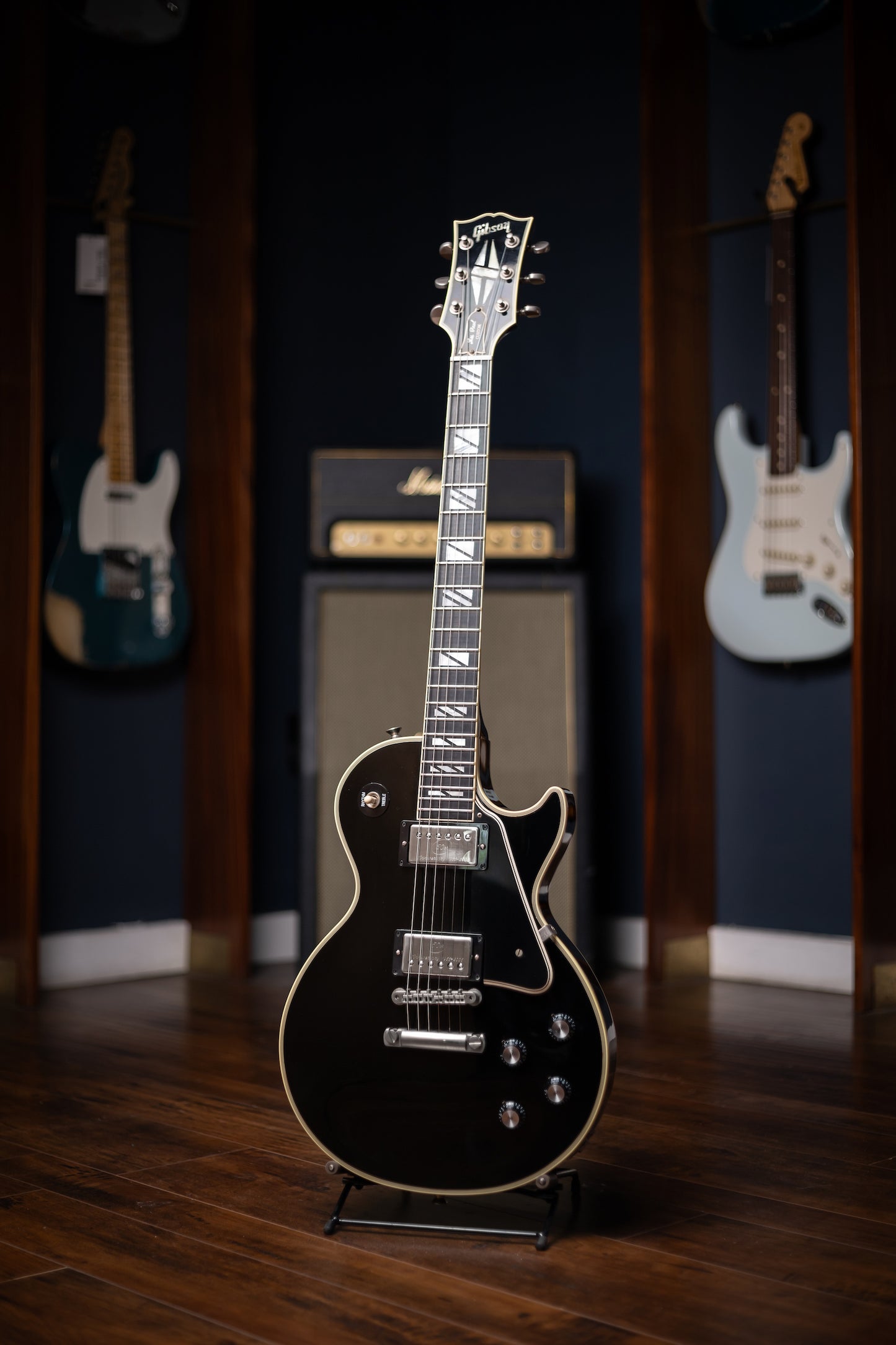 2010 Gibson Custom Shop 1968 Les Paul Custom Electric Guitar (50th Anniversary Seymour Duncan Pickups Installed) - Ebony