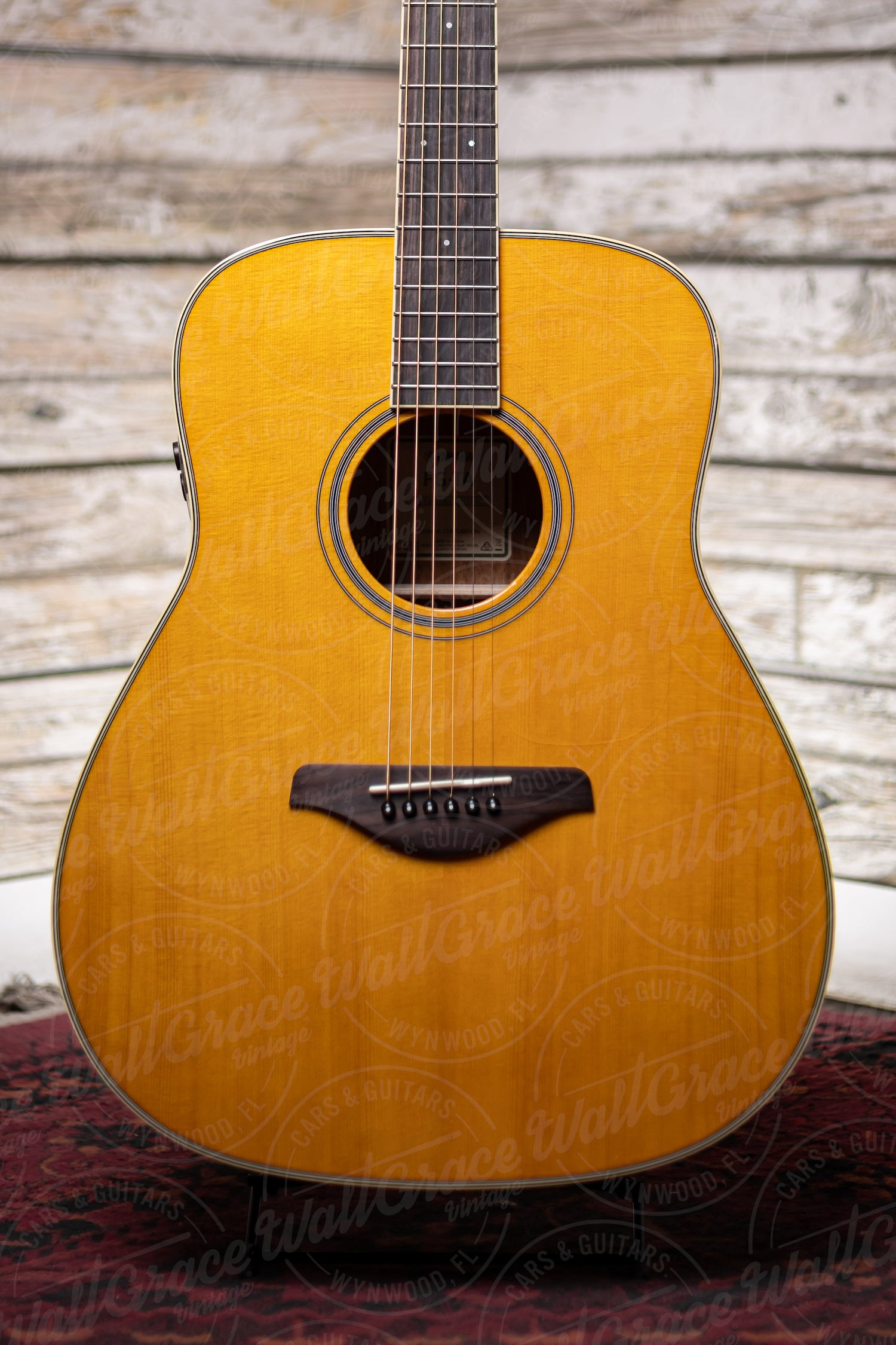 Yamaha FG-TA TransAcoustic Acoustic-Electric Dreadnought Guitar - Vintage Tint