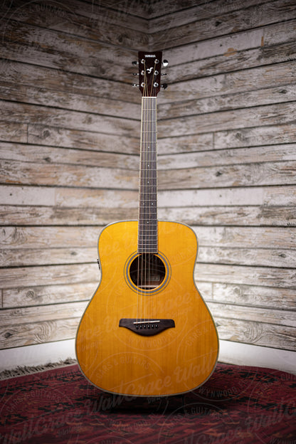 Yamaha FG-TA TransAcoustic Acoustic-Electric Dreadnought Guitar - Vintage Tint
