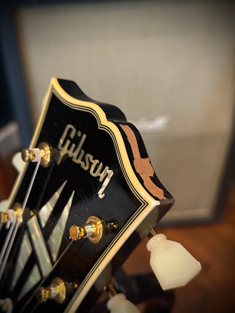 Used 2023 Gibson Custom Shop Murphy Lab 1957 Les Paul Custom Reissue 3-Pickup Bigsby Light Aged Electric Guitar - Ebony