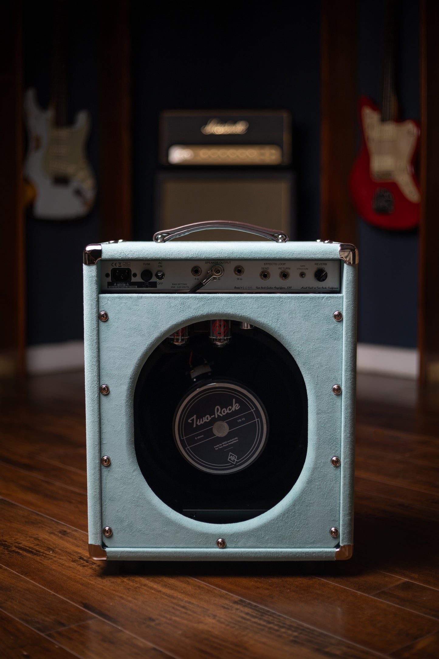 Two-Rock Studio Signature Combo - Silver Anodize, Mint Suede, Cane Cloth, Buckskin Piping, Silver Knobs