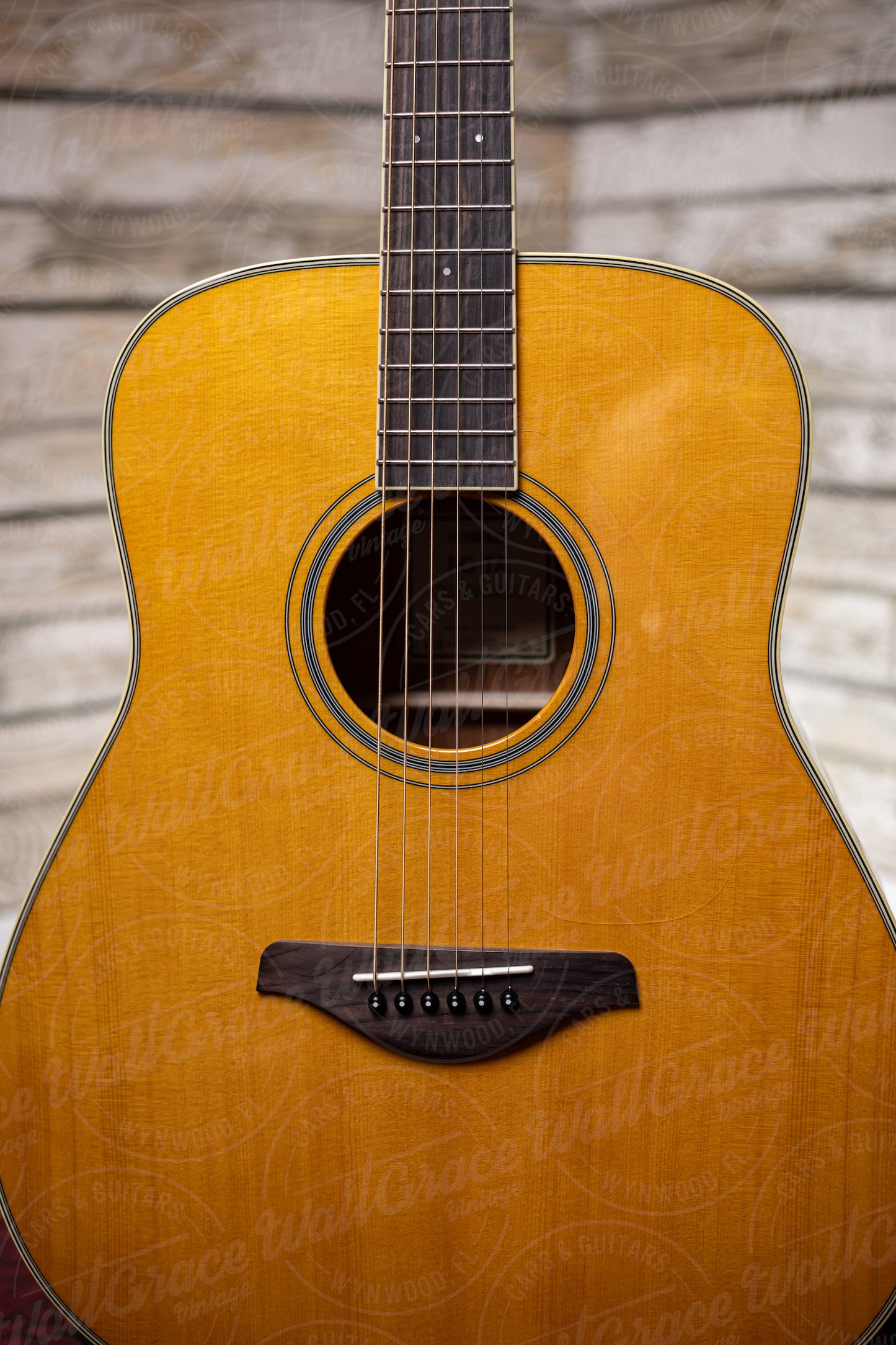Yamaha FG-TA TransAcoustic Acoustic-Electric Dreadnought Guitar - Vintage Tint