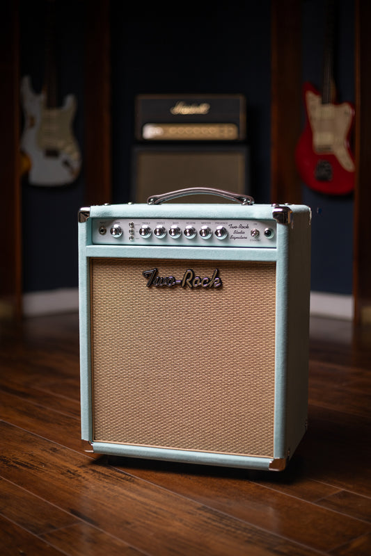 Two-Rock Studio Signature Combo - Silver Anodize, Mint Suede, Cane Cloth, Buckskin Piping, Silver Knobs