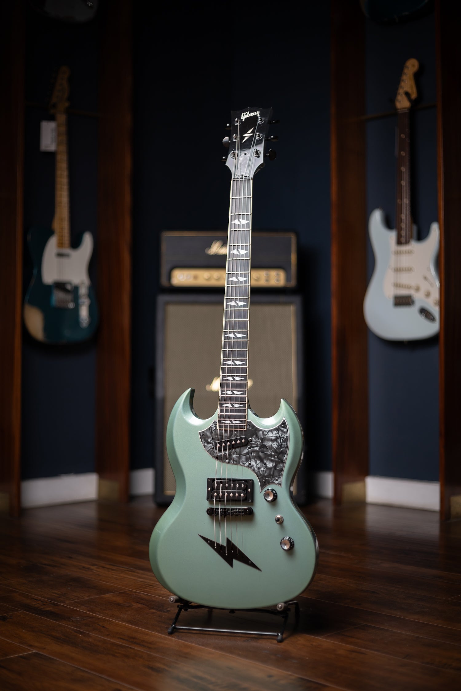 1998 Gibson SG-Z Electric Guitar - Verdigris Teal Metallic