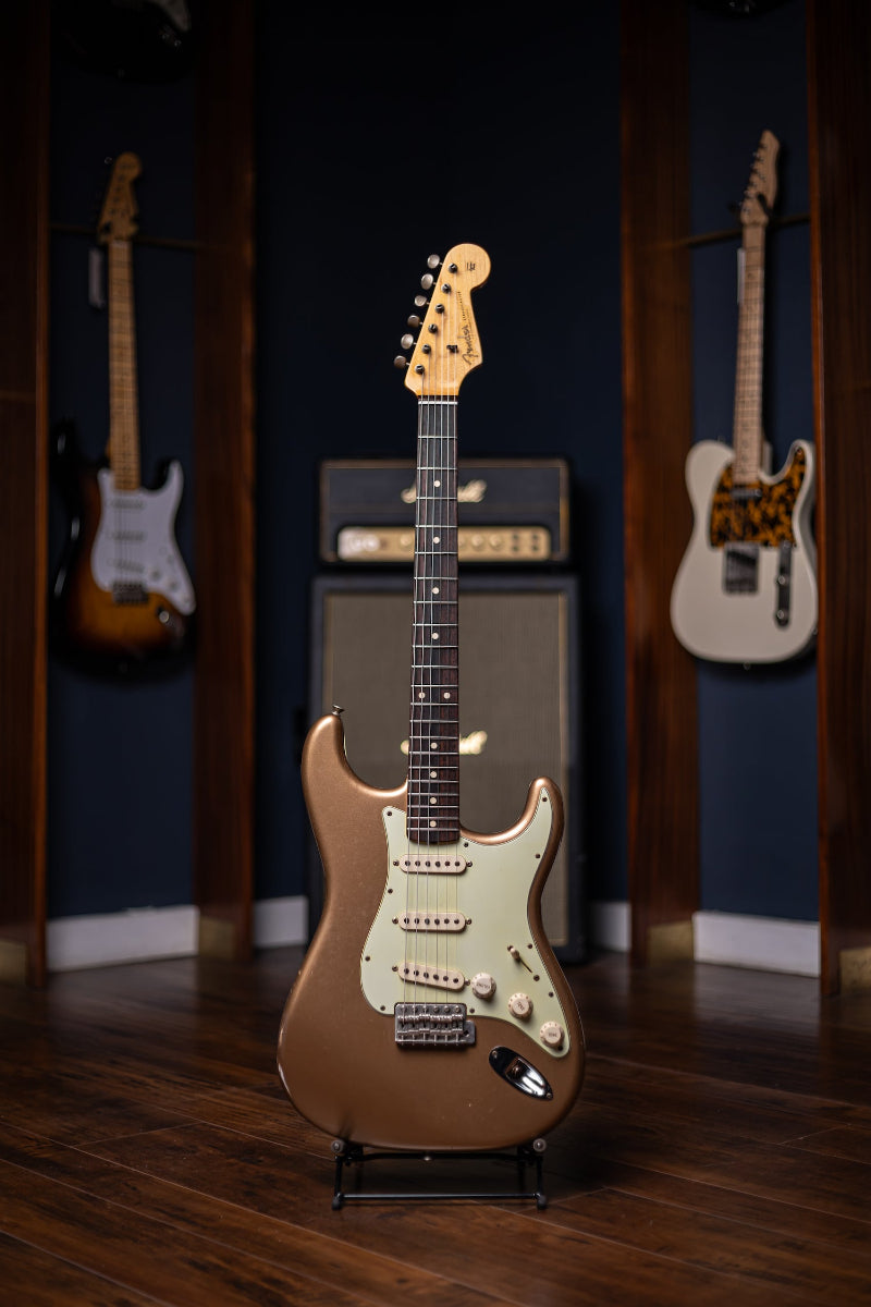 2011 Fender Custom Shop 1960 Stratocaster Relic Electric Guitar - Firemist Gold