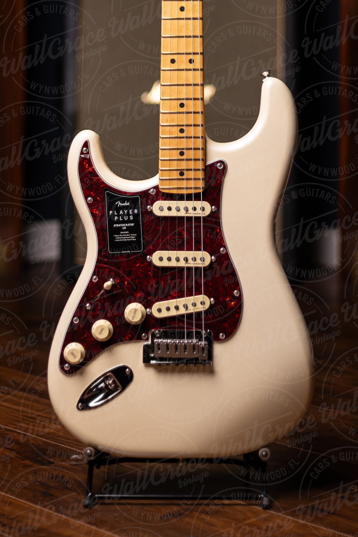 Fender Player Plus Stratocaster Left Handed Electric Guitar - Olympic Pearl