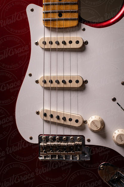 Fender Custom Shop '58 Stratocaster Relic Electric Guitar - Faded Aged Candy Apple Red