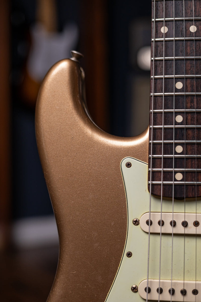 2011 Fender Custom Shop 1960 Stratocaster Relic Electric Guitar - Firemist Gold