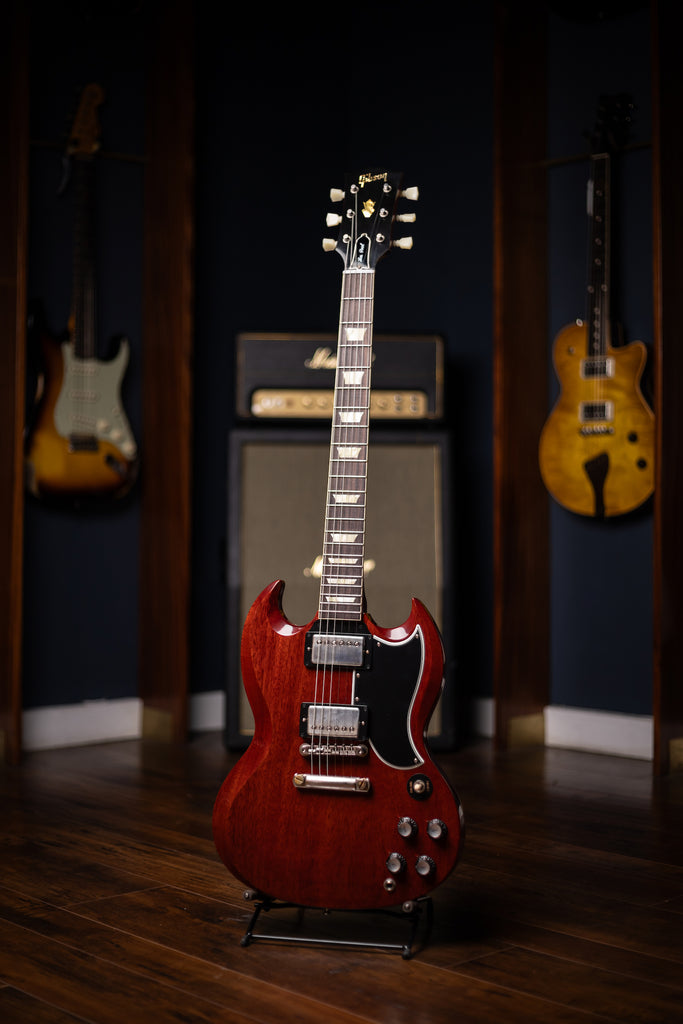 Gibson Custom Shop 1961 Les Paul SG Standard Reissue Stop Bar Electric Guitar - Cherry Red