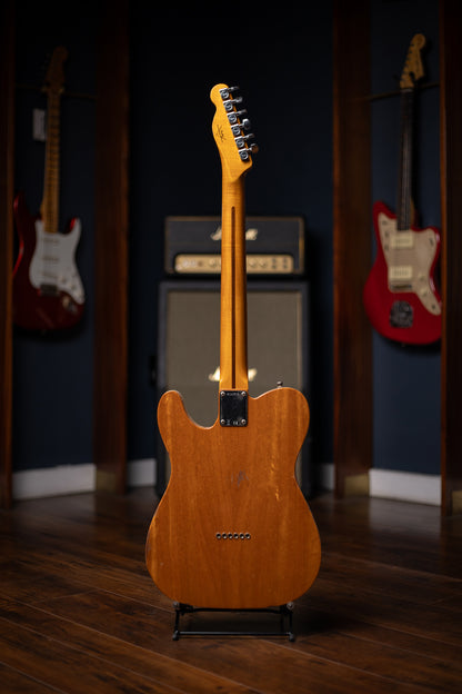Fender Dual Stack HS Tele Relic Electric Guitar - Orange Sparkle Top with Natural Body