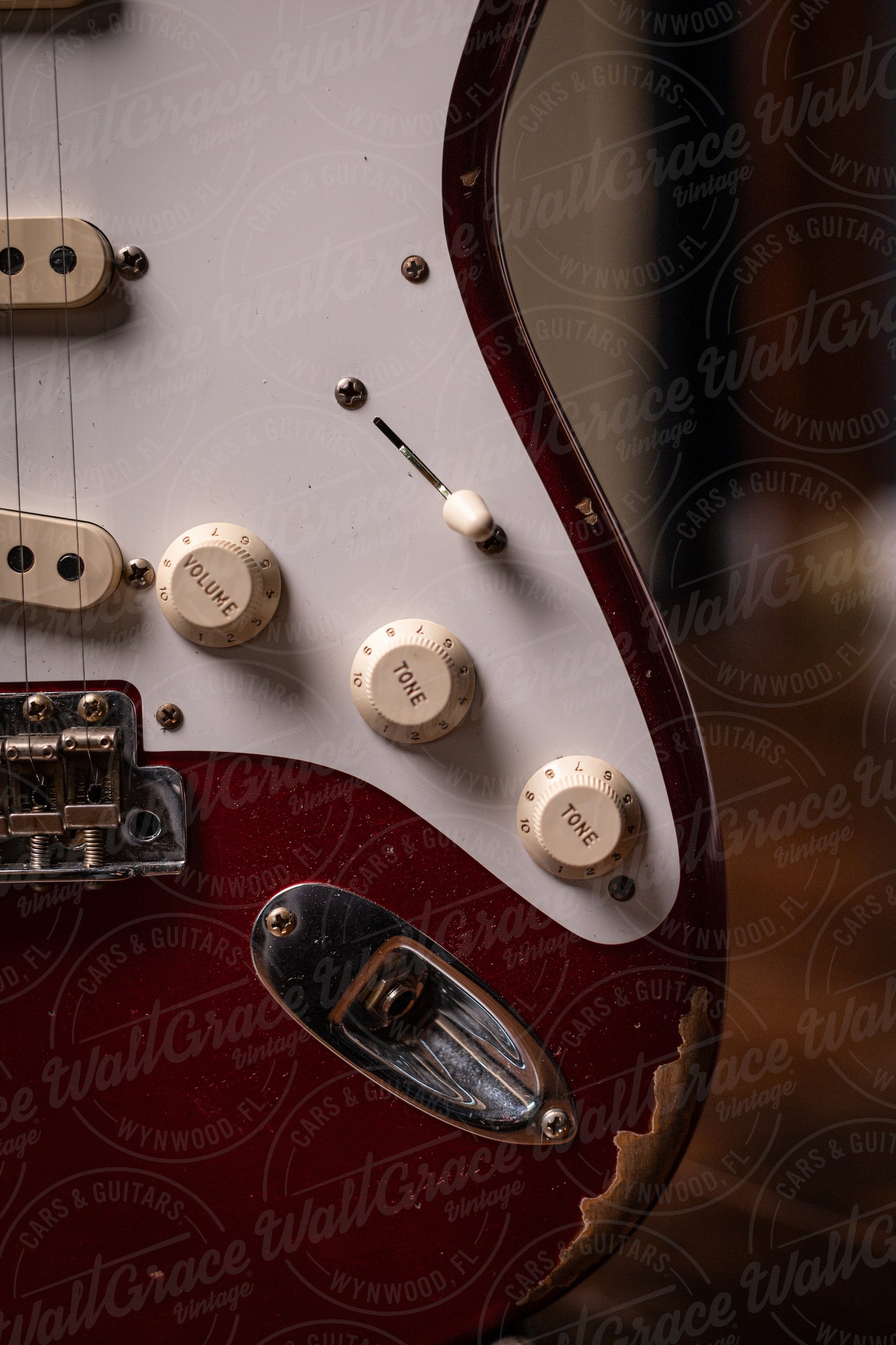 Fender Custom Shop '58 Stratocaster Relic Electric Guitar - Faded Aged Candy Apple Red
