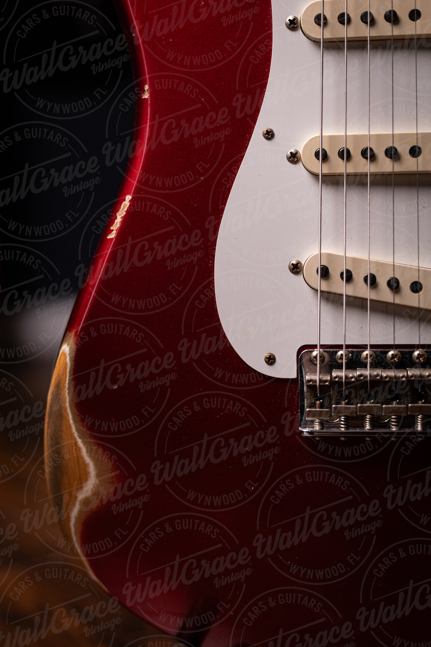 Fender Custom Shop '58 Stratocaster Relic Electric Guitar - Faded Aged Candy Apple Red