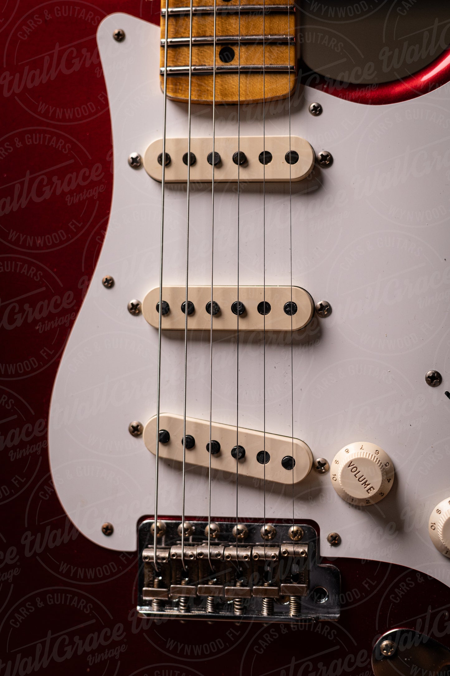 Fender Custom Shop '58 Stratocaster Relic Electric Guitar - Faded Aged Candy Apple Red