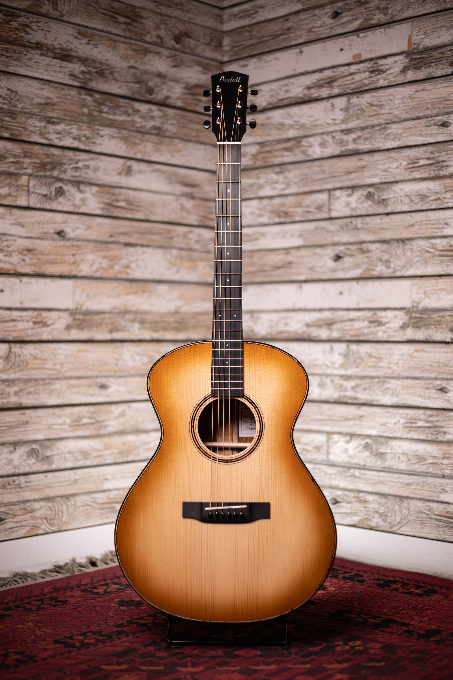 Bedell Revolution Orchestra Acoustic Guitar - Tanned Leather Burst