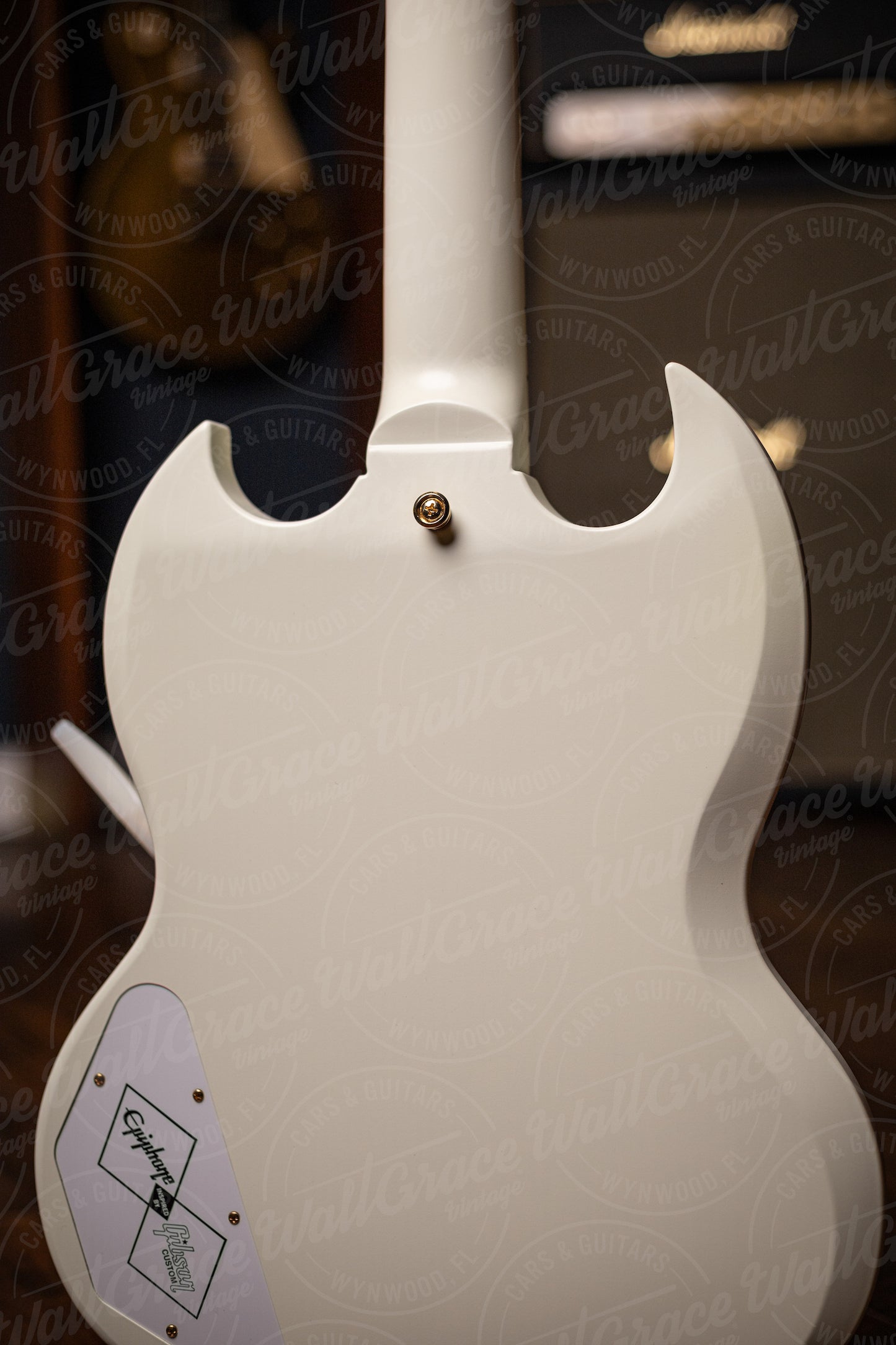 Epiphone 1963 Les Paul SG Custom With Maestro Vibrola Electric Guitar - Classic White