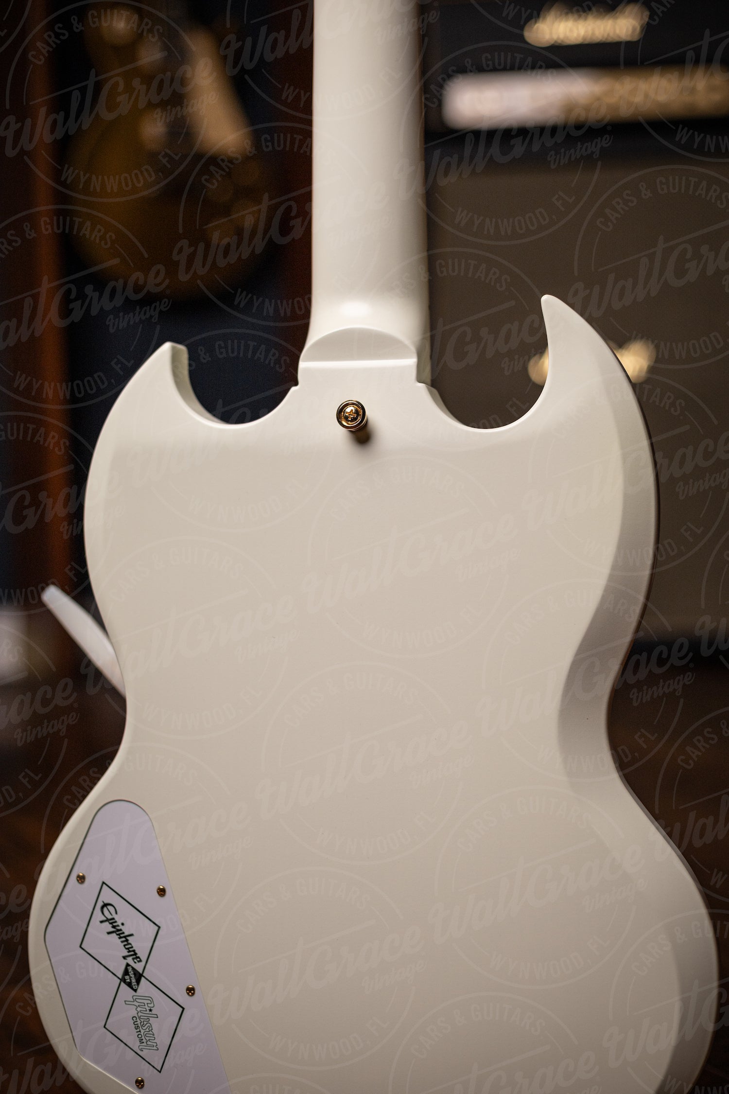 Epiphone 1963 Les Paul SG Custom With Maestro Vibrola Electric Guitar - Classic White