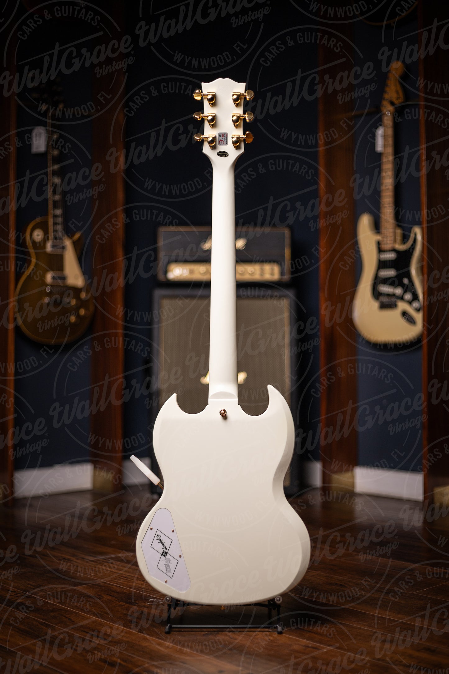 Epiphone 1963 Les Paul SG Custom With Maestro Vibrola Electric Guitar - Classic White