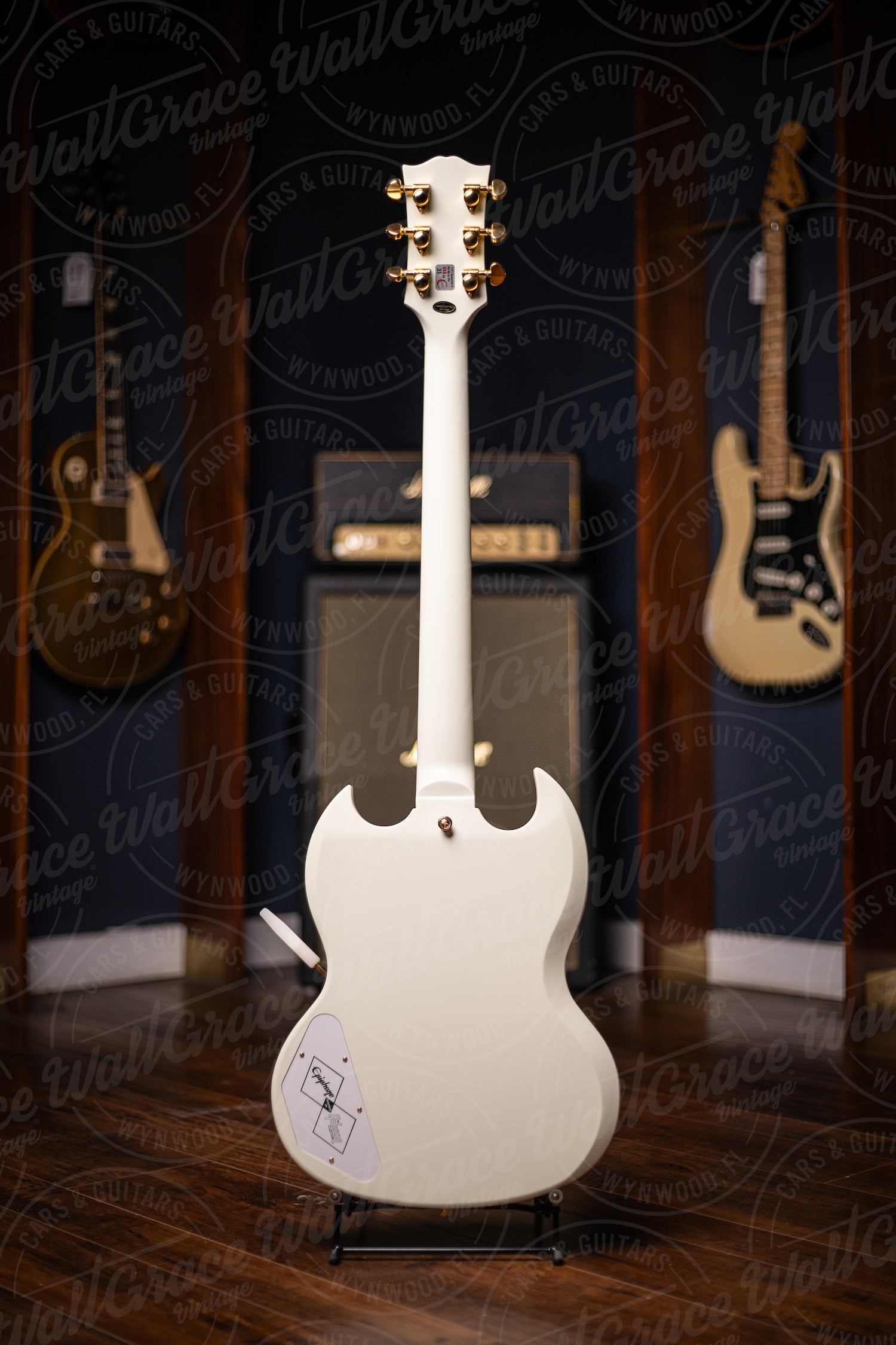 Epiphone 1963 Les Paul SG Custom With Maestro Vibrola Electric Guitar - Classic White