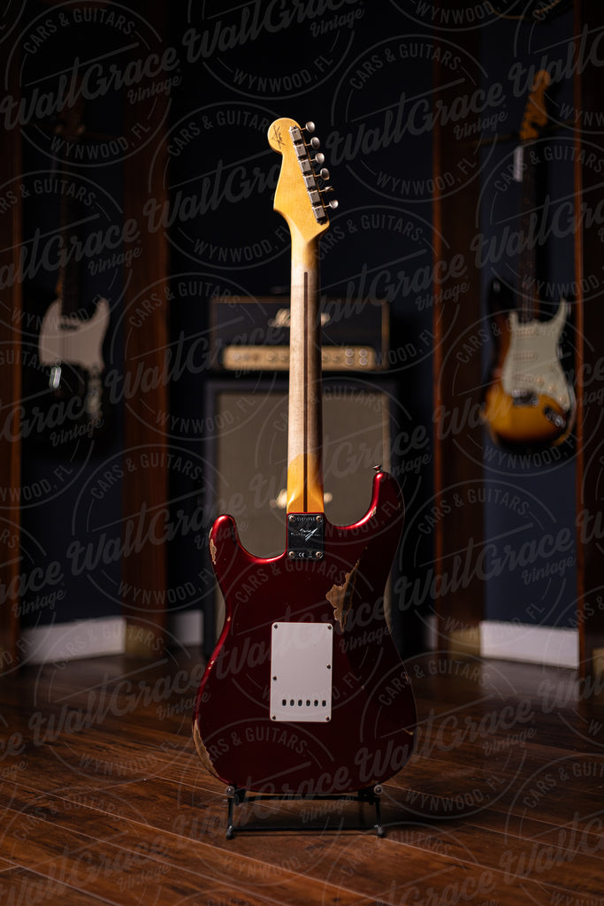 Fender Custom Shop '58 Stratocaster Relic Electric Guitar - Faded Aged Candy Apple Red